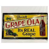 Grape Ola Emb Metal Advertising Sign, 56in x 31in