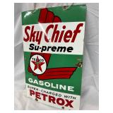 Porcelain Gasoline Pump Plate