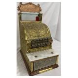 National Cash Register Model 313 with Brass and Marble Details