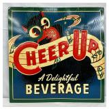Cheer Up Emb. Metal Sign by Stout Sign Co., 15in x 19in