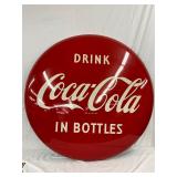 48in.  Drink Coca-Cola in Bottles Metal Button