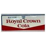 Emb. Royal Crown Cola Self-Framed Sign, 32×12 