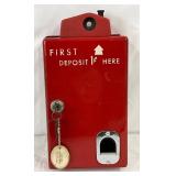 Coca-Cola Machine Coin Deposit Box, 5 1/2 x 10 1/2 Inches