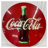 46in.  Round Metal Coca-Cola Sign