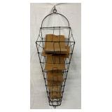 Wire Wall-Mounted Early Country Store Bag Display, 33 i