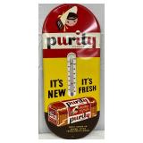 Purity Maid Metal Thermometer with Loaf Bread Design