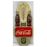 1941 Emb. Coca-Cola Advertising Thermometer 7x16 