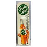 Emb. Green Spot Thermometer with Orig. Box, 5×16 