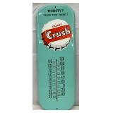 Orange Crush Thermometer with Bottle Cap, 6 x 16 