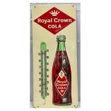 Emb. Royal Crown Cola Thermometer, 6in x 13 1/2in