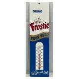 Frostie Root Beer Metal Thermometer, 4in x 12in