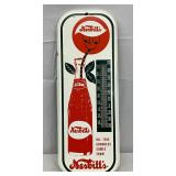 Nesbitt’s Metal Soda Thermometer with bottle, 6×16 