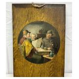 1905 Adam Groppenbacher ‘Old Friends’ Tin Lithograph Sign 13.5x19.5 