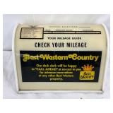 Best Western Mileage Guide Display, 10in by 8in