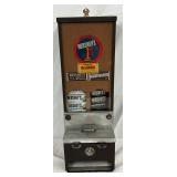 Early Hershey’s 1-Cent Dispenser Machine, 7 x 19.5 