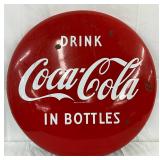 Porc. 24-Inch Coca-Cola Button Sign 