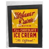 Kitchener Dairies Ltd. Framed Metal Advertising Sign (20in x 28in)