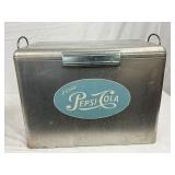Emb. Pepsi-Cola Aluminum Cooler, 21 1/2 x 16 1/2 