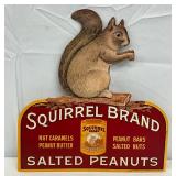 Squirrel Brand Adv Sign Featuring Salted Peanuts
