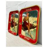 Serving Trays with Ice Skating Design