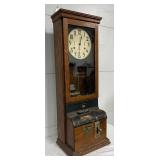 Oak Clock, Measures 14x41 inches