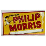 Philip Morris Emb Metal Sign 