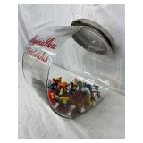 Glass Virginia Dare Sandwiches Jar with Metal Lid, 7×9.5 Inches