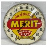12in. Merit Therm Pam Clock Co., with Glass Face