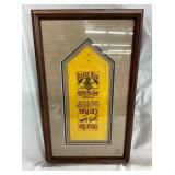 5.5x12 Dixie Kid Cut Plug Framed Adv. 