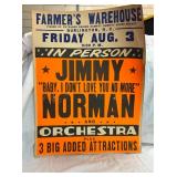 22x28 Jimmy Norman Orchestra Poster 