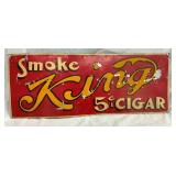 24x10 Smoke King Cigars Sign