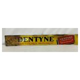2.5 x 16.5 Dentyne Tin Tacker Sign 