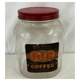 3 pound H & C Coffee Jar