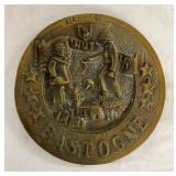 Brass WWII Battle of the Buldge Plaque 