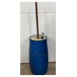 Blue Wooden Butter Churn