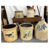 Stoneware Crocks and Jug