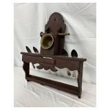 Brass Bowl and Spoons