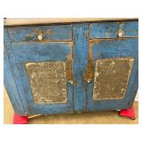 Early Punch Tin Wedding Pie Cupb.