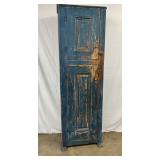 1880s Blue Painted Chimney Cupboard