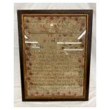 1854 Sampler by Hannah Coaches