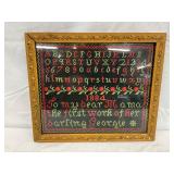 sampler dated 1884