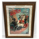 Framed Tahoe Beer Adv Print, Carson Brewing Co., 30×37