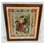 Framed 16×18 Advertising Print for Zimmer & Co.’s Tobacco, Petersburg, Virginia