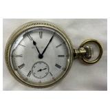 Duber Watch Co. Canton, Ohio Pocket Watch with Metal Case