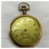 Gold-Filled Elgin Pocket Watch with Open-Face Design