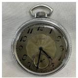 Elgin 15-Jewel Pocket Watch with Silver-Tone Case