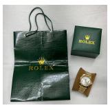 Replica with 18k Gold Case and Bracelet