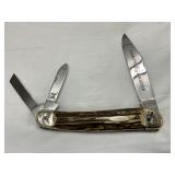 Limited Edition Fight’n Rooster 3-Blade Knife, 4 of 10, Stag Handle