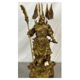 10x25 Brass Guan Yu "God of War" Statue