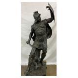 25x57 Bronze Roman Soldier Statue